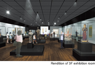 Rendition of 3F exhibition room