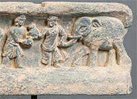 ヴィシュヴァンタラジャータカ浮彫　ガンダーラ　2～3世紀