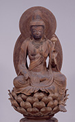 [重要文化財] 弥勒菩薩坐像　１軀　木造　平安時代　奈良・法隆寺　画像提供：小学館