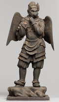 二十八部衆立像のうち迦楼羅王立像　木造古色　鎌倉時代　奈良国立博物館　画像提供：奈良国立博物館