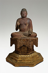 重要文化財　伝釈迦如来坐像　平安時代後期　普門寺