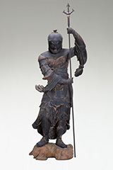 重要文化財　伝増長天立像　平安時代後期　普門寺　画像提供：豊橋市教育委員会